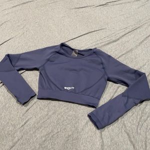 ECHT long sleeve workout top steel blue size small